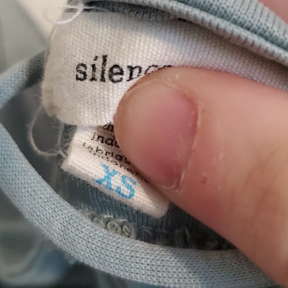 Silence and Noise bluish green spaghetti strap Romper - Picture 9 of 10